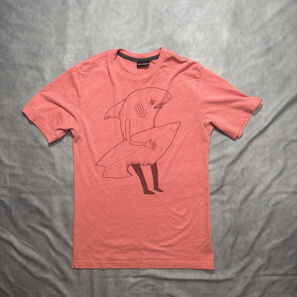 VTG Volcom Y2k Graphic T Shirt Mens XL Shark Surf Skateboard Featured Artist